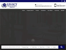 Tablet Screenshot of legacyrealestatelufkin.com